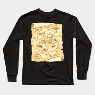 Treasure Map Long Sleeve T-Shirt